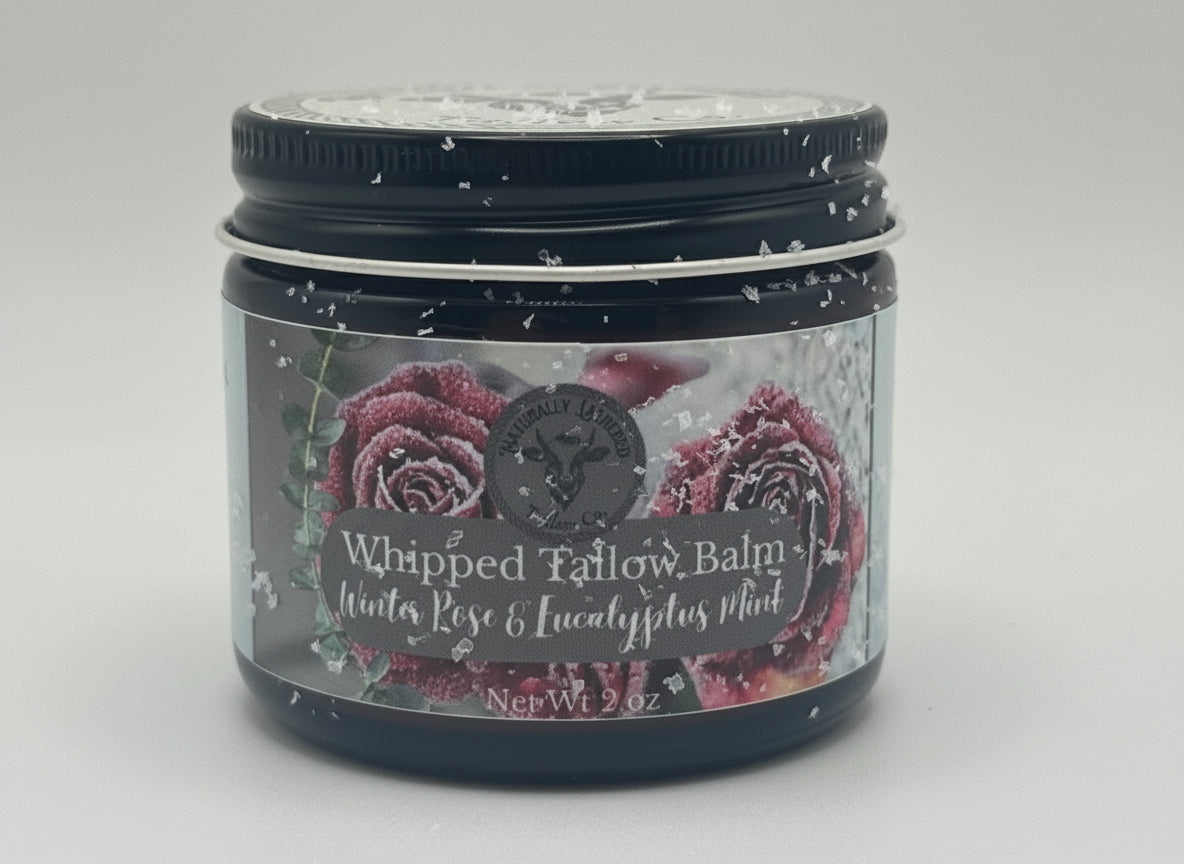 Winter Rose & Eucalyptus Mint Whipped Tallow Balm